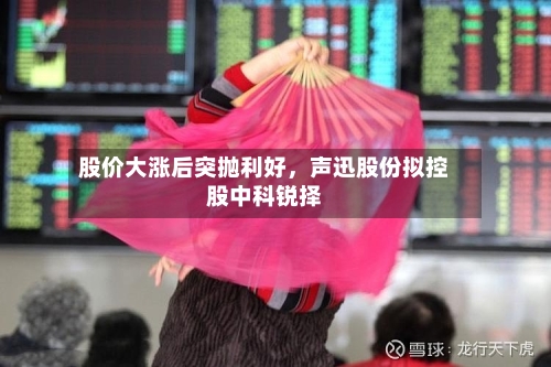 股价大涨后突抛利好，声迅股份拟控股中科锐择-第2张图片