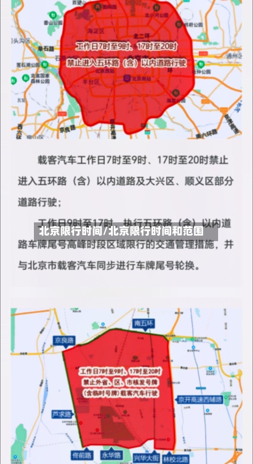北京限行时间/北京限行时间和范围-第2张图片