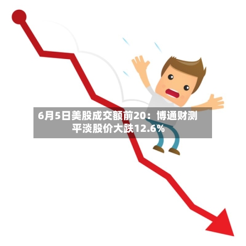 6月5日美股成交额前20：博通财测平淡股价大跌12.6%